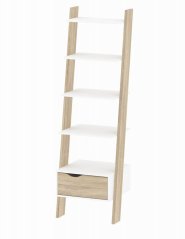 Regál Retro 385 bílá/dub sonoma