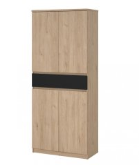Botník Simplicity 210 jackson hickory/černý mat