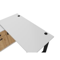 Psací stůl s komodou Matylda 140 dub artisan/sv.šedá
