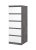 Komoda Simplicity 233 beton/bílý lesk