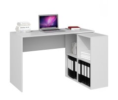 Rohový psací stůl Topa bílá