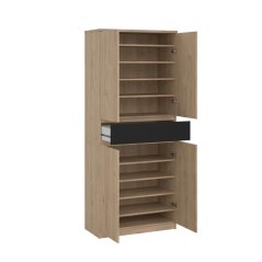 Botník Simplicity 210 jackson hickory/černý mat