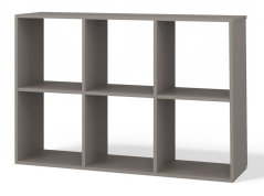 Regál Manja 2x3 šedá jíl