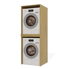 Skříňka na pračku a sušičku Pema TWIN dub artisan