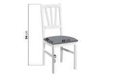 Jídelní židle Bosberg V - grafit/28b Kronos 22