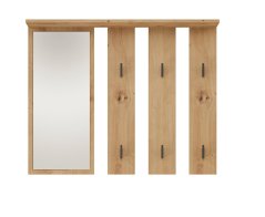 Věšák se zrcadlem PARGAS dub artisan
