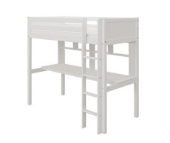 Vysoká postel s prac. deskou a policemi Romantic 461 bílá