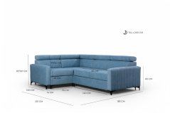 Rohová sedací souprava Blue