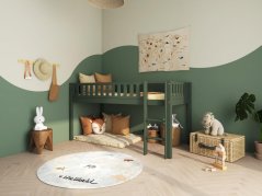 Vyvýšená postel Viggo zelená