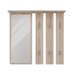 Věšák se zrcadlem Granát dub sonoma