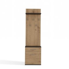 Předsíňová stěna Topaz antracit/dub artisan