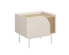 Noční stolek Carmina R13L macadamia/dub jarní