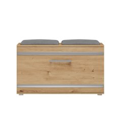 Botník se sedákem Granát dub artisan