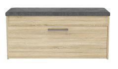 Botník se sedákem Pargas dub sonoma