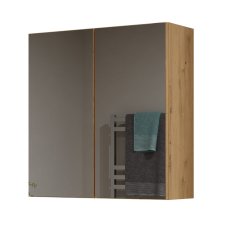 Koupelnová skříňka se zrcadlem Pema 2D dub artisan