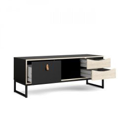 TV stolek Sheba černý MAT/dub sonoma