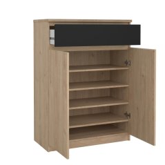 Botník Simplicity 209 jackson hickory/černý mat