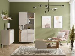 Konferenční stolek Carmina R12 macadamia/dub jarní