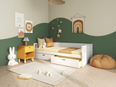 Postel s úložným prostorem Viggo bílá