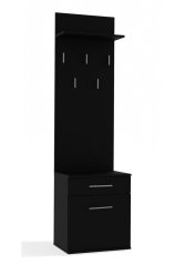 Předsíňová stěna Topaz černý mat