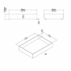 Úložný prostor Simplicity 242 bílý lesk