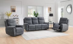 Polohovací sedací souprava Doncaster 3+1+1 014 šedá