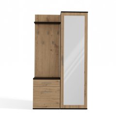 Předsíňová sestava Topaz antracit/dub artisan