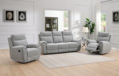 Polohovací sedací souprava Doncaster 3+1+1 075 světle šedá