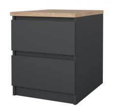 Noční stolek Simplicity 230 šedá/jackson hickory
