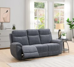Polohovací sedací souprava Doncaster 3+1+1 023 tmavě šedá
