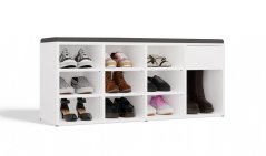 Botník se sedákem Tazin bílá