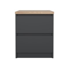 Noční stolek Simplicity 230 šedá/jackson hickory