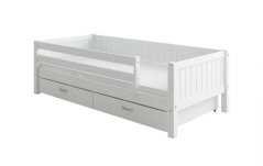 Postel se zábranou a úl. prostorem Romantic 444 bílá