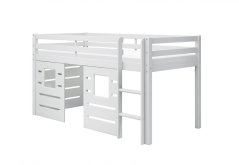 Vyvýšená postel Actim s panely Treehut bílá