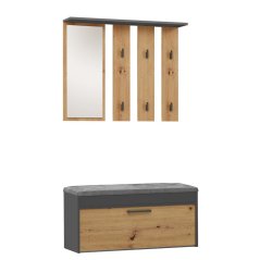 Předsíňová sestava Pargas antracit/dub artisan