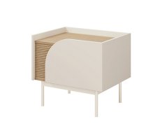 Noční stolek Carmina R13P macadamia/dub jarní