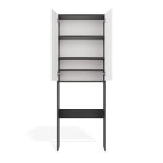 Skříňka nad pračku Pema 2DD antracit/bílá